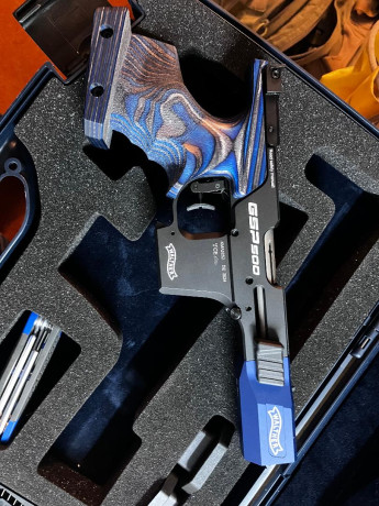 Vendo Pistola GSP 500 Cal 32 con kit del 22
Comprada nueva en mayo del 2024 
Estado Impoluta
Disparos 01