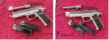 Buenas tardes compañeros:
Vendo pistola PARDINI PC9 muy cuidada y en perfecto estado de tiro, con 2 cañones 01