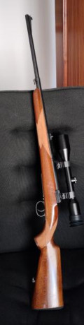 En venta rifle acción Mauser Husq.
Cal. 8x57IS (8 mauser). 
En excelentes condiciones de uso, poco peso 01