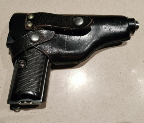 Astra 300 de 1935. 
La adquirí a la familia del primer propietario. 
Con la funda y los tres cargadores 01