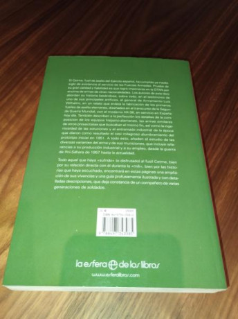 Se ofrece libro :
CETME  50 años del fusil de asalto español.
En muy buen estado, de colección.
Descatalogado 01