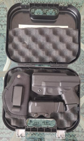 Buenas compañeros.
Vendo mi Glock 26 generación 4, prácticamente nueva. Ha disparado 6 cargadores y siempre 11