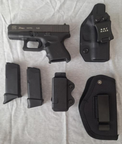 Buenas compañeros.
Vendo mi Glock 26 generación 4, prácticamente nueva. Ha disparado 6 cargadores y siempre 20