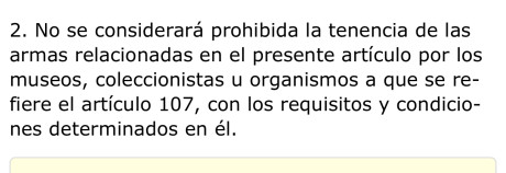 ¿Qué Armas cortas y largas se pueden tener sin inutilizar registradas en un Libro de Coleccionista?
Espero 30