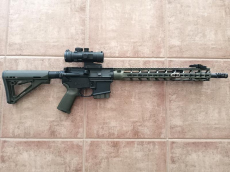 Vendo Sabre Defense XR15, cañon semipesado de 16", guardamanos bootleg, culata, pistolete y guardamonte 02