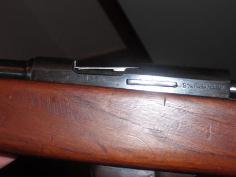 Carabina Destroyer en 9 mm parabellum como nueva de maderas y pavón. Cañon perfecto. 700€ 01