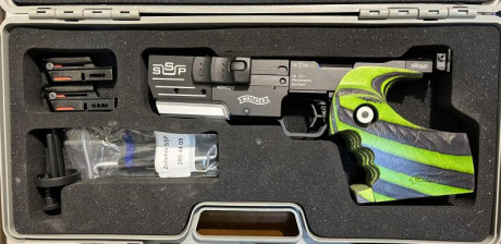 Vendo WALTHER SSP-M :
Todos los complementos de compra, cacha M color Green-Pepper,
la pistola esta nueva, 01