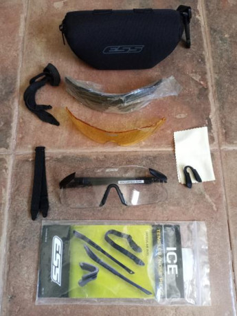 Gafas balisticas ESS Ice, las patillas son nuevas, están sin usar, la goma de la nariz tiene unos meses 02