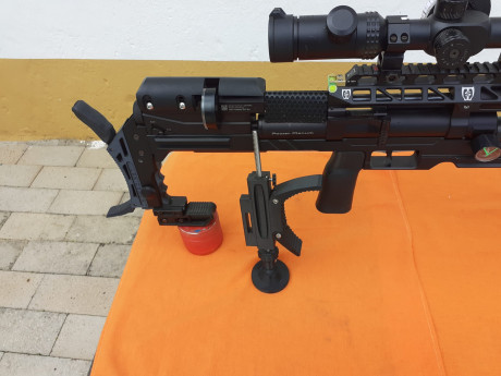 MAVERICK sniper  con los seguintes extras;
BIPODE REPLICA DE ACCUTAC 
RABERA (BUTT PAD) CON ROSCA TRAPEZODAIL 11