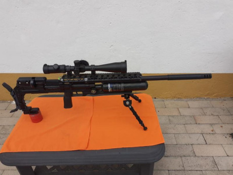 MAVERICK sniper  con los seguintes extras;
BIPODE REPLICA DE ACCUTAC 
RABERA (BUTT PAD) CON ROSCA TRAPEZODAIL 10
