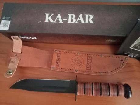 Muy buenas.
Vendo este clásico de los USMC, de 18 cm.
Modelo serrated,. Hecho en USA.
Absolutamente nuevo. 80