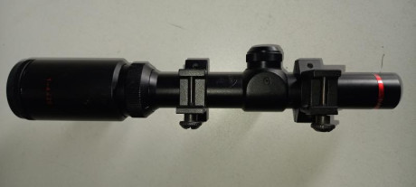 Vendo por falta de uso.
Montado en una ruger 10/22 para ipsc minirifle. 
Incluye monturas. 
70€ mas portes 02