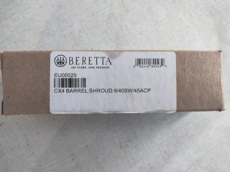 Se vende cubierta de cañón para Cx4 Storm. Nuevo sin uso y en perfecto estado, original Beretta y válido 00