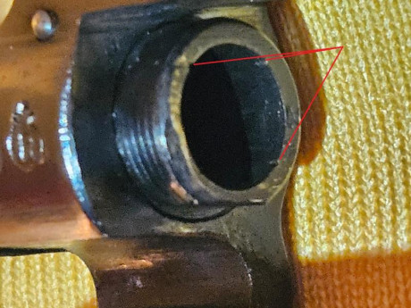 Hola.

Este es el cono de forzamiento de un S&W M&P 1905 38 Special, me sabríais decir si las 00