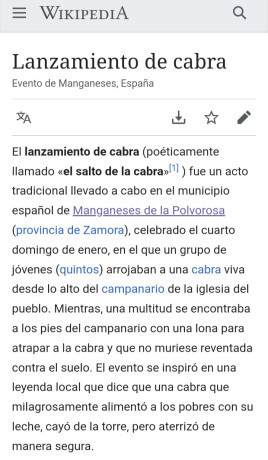 Buenas;  un amigo muy puesto en historia me ha dicho que "la fiesta de tirar a la cabra desde el 22