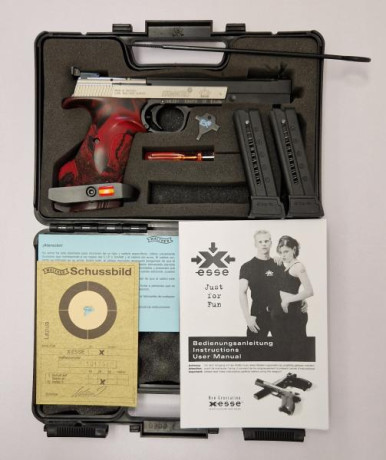 Vendo pistola  HÄMMERLI X ESSE  cal. 22 lr, con cachas ergonómicas para diestro, está en excelente estado 01