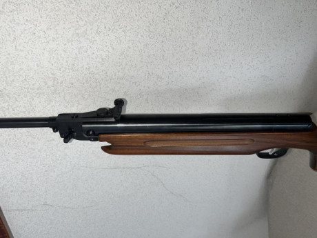 La carabina es del calibre 4,5
Está en perfecto estado y se se vende con la funda ,que tambien está en 00