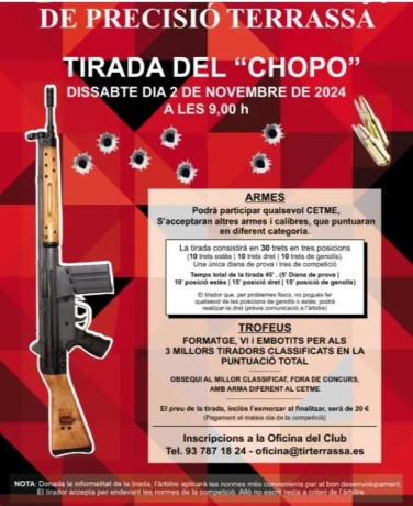 Buenas tardes.

He estado viendo que bastantes clubes y federaciones organizan tiradas para armas que 90