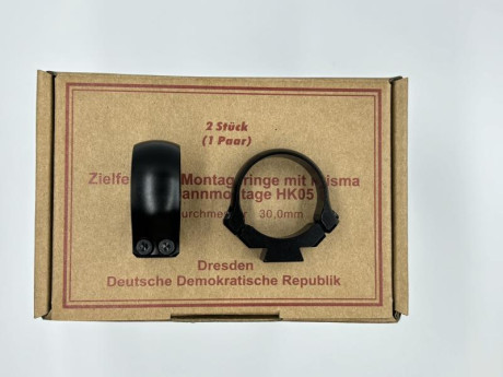 Vendo dos anillas de 30 para Heckler & Koch HK940/HK770
Montura, muy raro, hecho en RDA,1989.
Precio 00