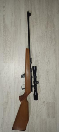 Semiautomatica. Fabricada en Alemania. Madera tratada al aceite (se retiro barniz). De vende SIN VISOR. 00