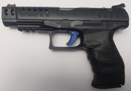 Vendo Walther Q5 MATCH, 9 mm Pb, único propietario, solo precisión, muy pocos disparos, entrego todo lo 00