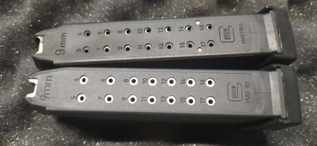 Hola. Vendo los siguientes elementos para pistola Glock.
- 2 cargadores G17+2: 50 euros( Vendidos)
- Funda 02