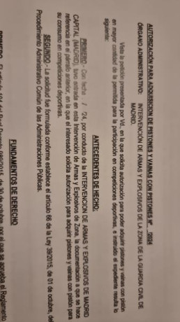 Buenas compis, abro debate, hace unos 15 días en casi todas las armerias de la comunidad de Madrid para 101