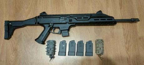 Buenas tardes, lo dicho, vendo este magnifico fusil en calibre 9mm 

El arma fue comprada en Marzo de 00