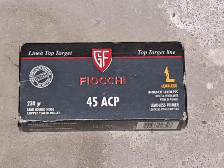 Cajas del 45 ACP con vainas disparadas una sola vez. Pistón grande o pequeño, a elegir.
5€ cada una. También 00