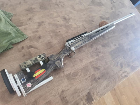 Cualata mejorada con catonera especial
Rail de 20 MOA

ideal iniciacion F Class.

900 € 01