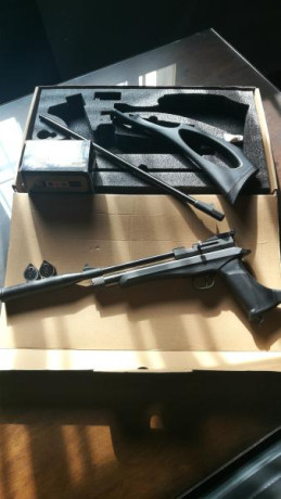 Vendo carabina/pistola Stinger Ares 5,5 mm.
Excelente estado
Dos cargadores + red dot Comunite 1x30, rojo/verde.
Precio 01