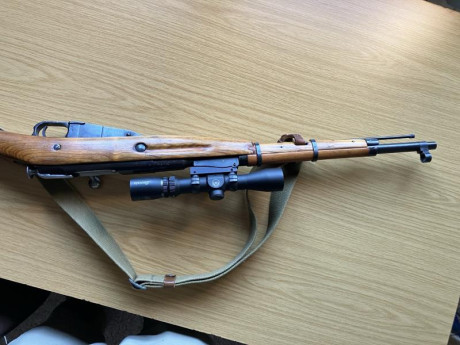 Carabina del año 1944, Mosin Nagant. Extraordinaria en precisión, se puede probar. Hay algunas que, al 00