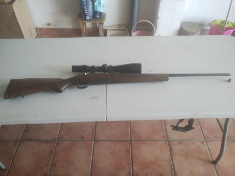 Se vende Santa Bárbara en calibre 243 con Rosca Homologada. El rifle funciona y balea perfectamente. Se 00