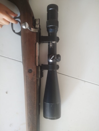 Se vende Santa Bárbara en calibre 243 con Rosca Homologada. El rifle funciona y balea perfectamente. Se 21