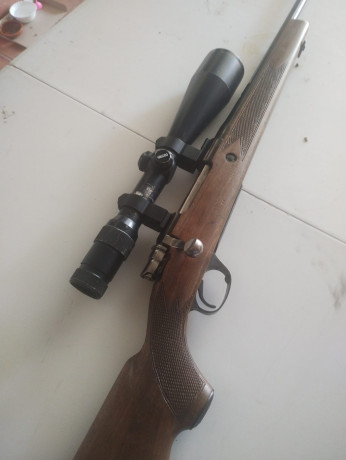 Se vende Santa Bárbara en calibre 243 con Rosca Homologada. El rifle funciona y balea perfectamente. Se 20