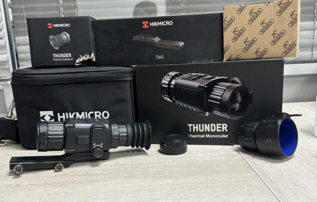 Vendo termico HikMicro Thunder TH35c MM 384x88. Incluyo el adaptador ocular de goma, el acople rapido 02