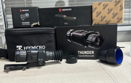 Vendo termico HikMicro Thunder TH35c MM 384x88. Incluyo el adaptador ocular de goma, el acople rapido 02