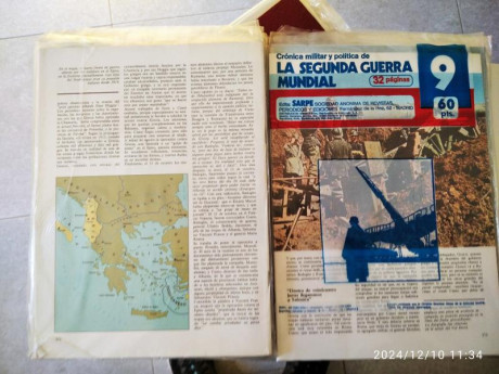 Hola. Vendería unos 200 fascículos de la segunda Guerra Mundial de los años setenta en perfecto estado 01