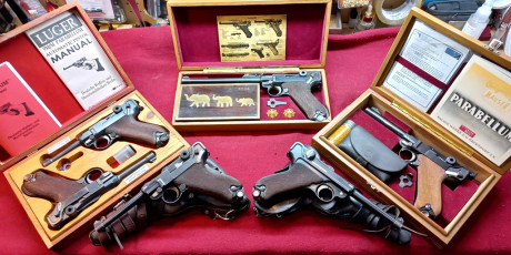 Iniciaremos con una artilleria Erfurt 1914, para continuar con una Mauser Original 4 pulgadas fabricada 100