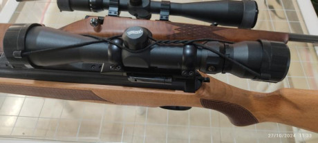 Vendo Carabina Aire marca Diana mod. 46 ST "Stutzen" cal. 4,5 de madera Caña larga con palanca 00