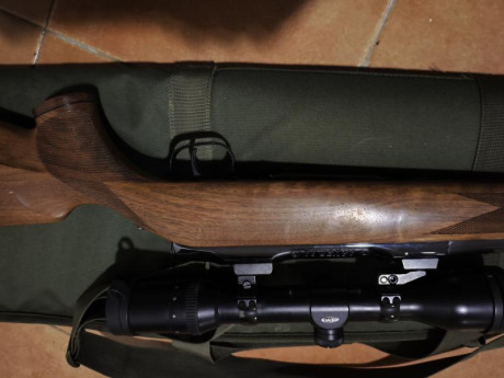 Se vende magnífico Sauer 90 en calibre 30-06, con gatillo al pelo y bases apel, en perfecto estado tanto 00