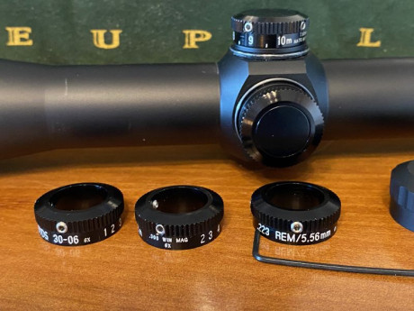Hola, vendo esta mira Leupold Mark4 M3 X6. Con reticulo Target Dot,es decir une crux fina con un punto 02