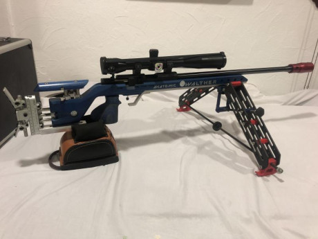 Equipo completo alta competición en perfecto estado 
Walther Kk300anatomic
Visor Ior Valdada 36x42
Bipode 02