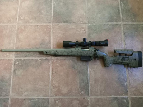 Vendo Bergara HMR para ZURDO, cañón de 24", tiene actualmente 350 disparos, todos de recarga. Está 00