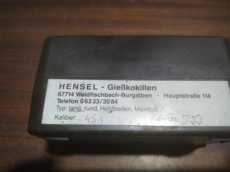 Vendo turquesa hensel echa en Alemania calibre 45
Perfecto estado 01