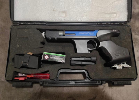 Hammerli sp20 del 22lr y con kit del 32, muy cuidada, muy precisa, con agrupación increíble. vendo por 02