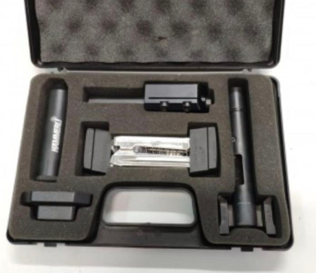 Hammerli sp20 del 22lr y con kit del 32, muy cuidada, muy precisa, con agrupación increíble. vendo por 00