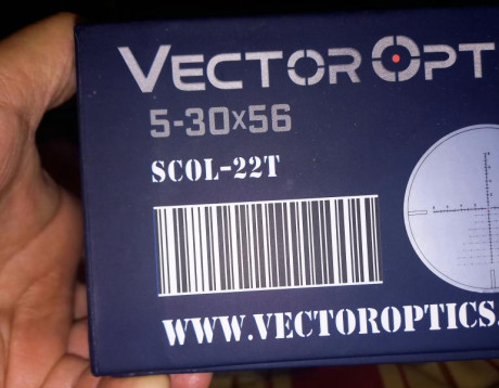 VENDIDO - Vendo visor Vector Optics serie Continental, modelo SCOL-22T / 5-30x56.
Está prácticamente nuevo, 11