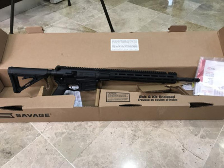 AR10 semiautomático SAVAGE, perfecto estado mecánico y estético, precisión SUBMOA (ver fotos). Construido 02