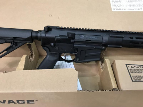 AR10 semiautomático SAVAGE, perfecto estado mecánico y estético, precisión SUBMOA (ver fotos). Construido 01
